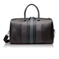 TED BAKER STRIPED PU HOLDALL BLACK