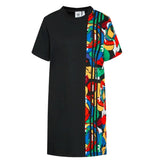 Adidas Women's Tee Dress Black/Floral, Casual Floral T-Shirt Dress