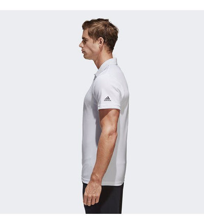 Adidas Men's  Polo White Shirt -Short Sleeve Sportswear