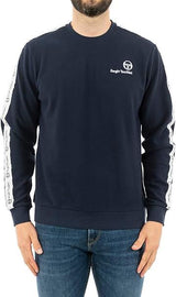 Sergio Tacchini Men's Delman Sweater Deep Navy/White - Casual Knit Pullover