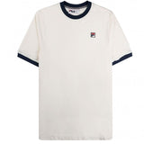 FILA Marconi Tee Cream/Navy Men's Retro Sportswear T-Shirt