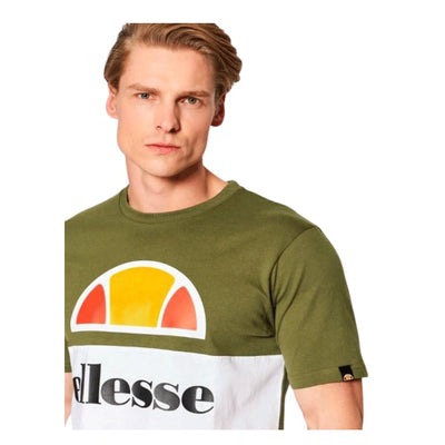 Ellesse Arbax Tee Khaki Men's Stylish Logo T-Shirt Comfortable Cotton Top