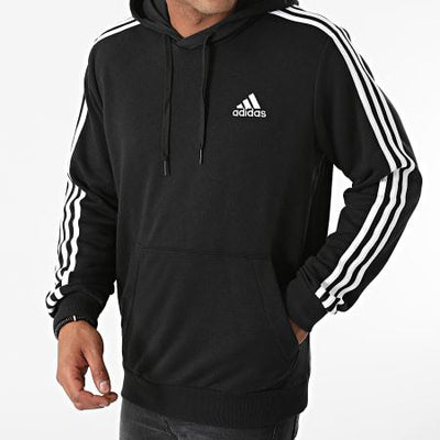 Adidas Hoodie Mens Black Gym Pullover Long Sleeve Hoodie Running Top