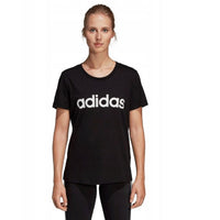 Adidas Women's Lin Slim Tee Black, Casual T-Shirt