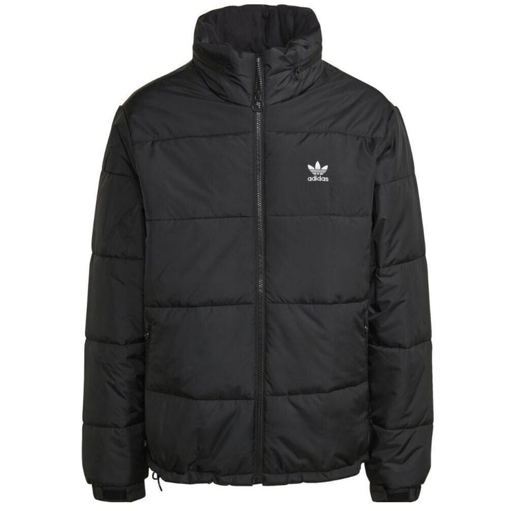 Adidas Mens Jacket Essentials Padded Puffer Jacket Black Winter Zip Coat