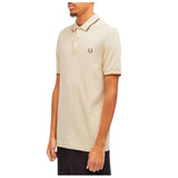 Fred Perry Twin Tipped Polo Shirt Oat/Honey - Classic Fit Men's