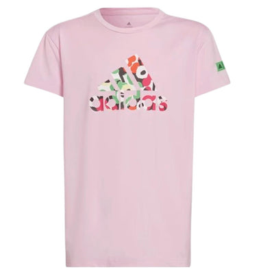 Adidas Youth AR MMK Tee Pink Kids Athletic T-Shirt Casual Short Sleeve