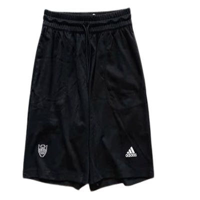 Adidas Men's Black Basketball Shorts Colour Lacing Design