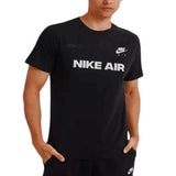 NIKE AIR T-Shirt - Black Cotton Crew Neck Men's Summer Retro Style T shirt