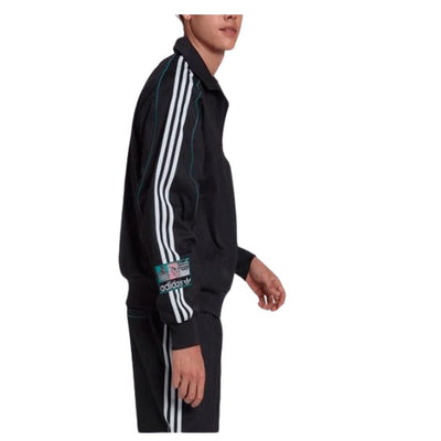 ADIDAS Originals Black Track Top Jacket Men’s Athletic Wear Slim Fit Retro Style