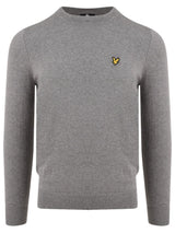 Lyle & Scott Pullover Mens Grey Casual Smart Sweatshirt Jumper Long Sleeve