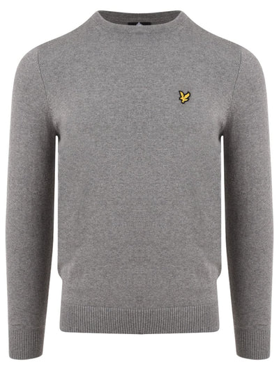 Lyle & Scott Pullover Mens Grey Casual Smart Sweatshirt Jumper Long Sleeve