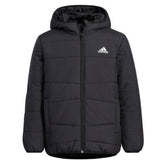 Adidas Youth Padded Jacket Full Zip Hoodie Winter Coat Black Jacket Long Sleeve