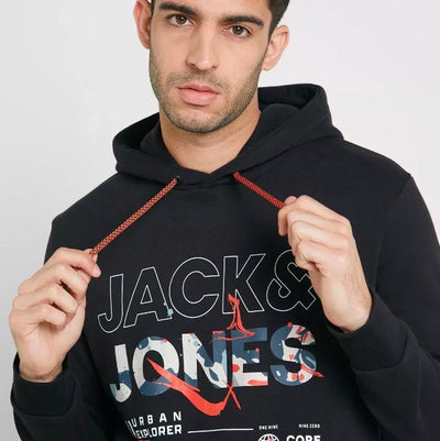 JACK & JONES  Regular Fit Men's Casual Pullover Hoodie