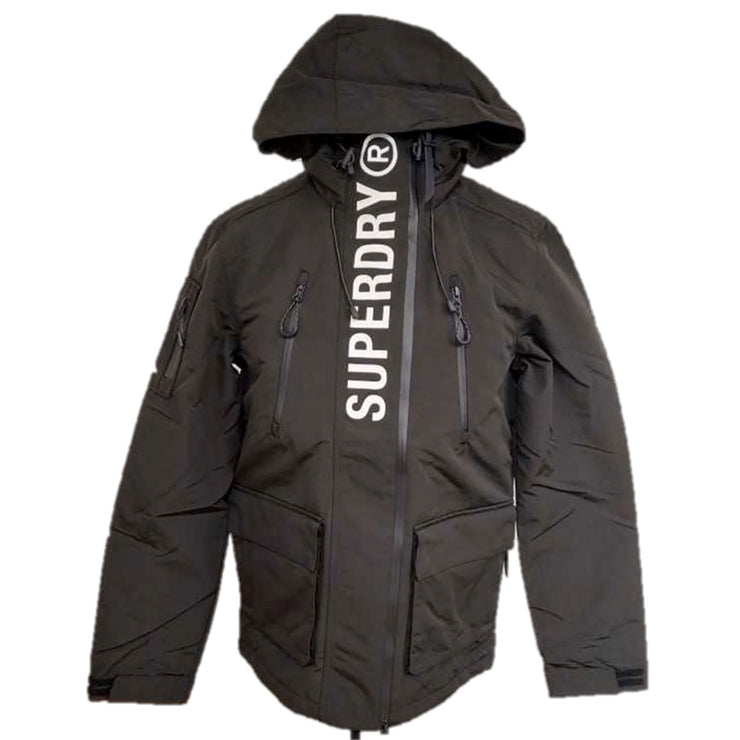 Superdry Jacket Mens Black Ultimate Windcheater Jacket Full Zip
