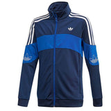 Adidas Kids Track Jacket 7-16yrs Sports 3 Stripe Jacket Royal Blue