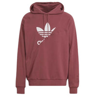 Adidas BLD FT OH Hoodie Burgundy Men’s Pullover Sweatshirt Casual