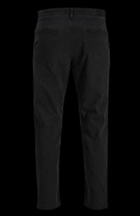 jack & jones men's jpstace jjharlow chino black trousers