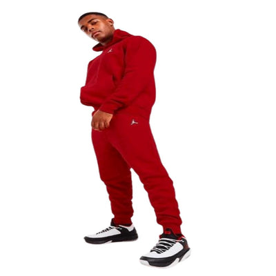 Nike Jordan FZ Hood Suit Red - Athletic Sweatshirt and Joggers with Side Pockets