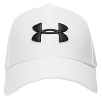 UNDER ARMOUR MENS BLITZRING 3.0 BASEBALL CAP ADJUSTABLE CLASSIC UA WHITE