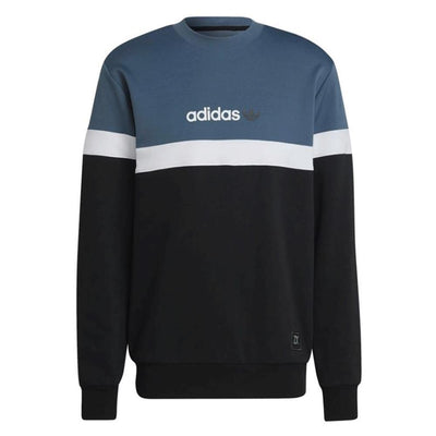 ADIDAS Nutasca Crew Men's Blue/White/Black Sweatshirt Pullover Top Casual