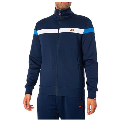 ELLESSE Spinella Track Top Navy Stylish Men's Lightweight Zip-Front Track Jacket