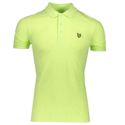 Lyle & Scott Men's slim fit short sleeve polo sharp green