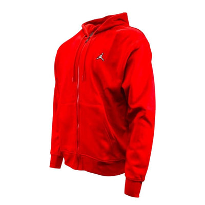 Nike Jordan FZ Hood Suit Red - Athletic Sweatshirt and Joggers with Side Pockets