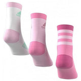 Adidas Kids Socks 3 Packs Girls Socks Casual White/Pink Socks 70% Cotton Socks