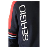 Sergio Tacchini Men's Sweatshirt Navy/White Sweat Top Jumper