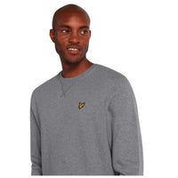 LYLE & SCOTT Crew Sweatshirt Mid Grey Marl Men's Casual Pullover Jumper