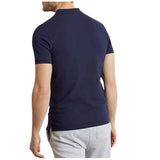 Lyle & Scott Men's Premium Plain Polo Navy slim fit top