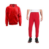 Nike Jordan FZ Hood Suit Red - Athletic Sweatshirt and Joggers with Side Pockets