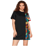 Adidas Women's Tee Dress Black/Floral, Casual Floral T-Shirt Dress