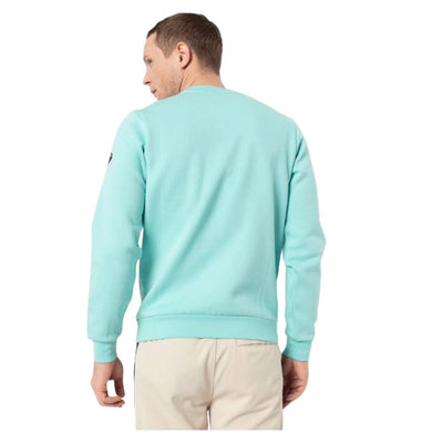 Sergio Tacchini Men's  Aqua/Navy Lightweight Sweater Top