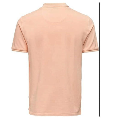 Adidas men's polo salmon pink short sleeve athletic shirt