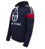 Sergio Tacchini Men's Dealtry Hoody Navy/White Athletic Hooded Sweatshirt