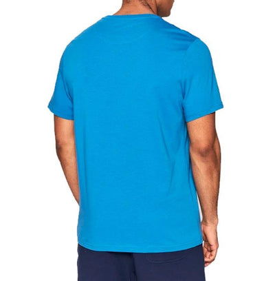 Lyle & Scott Men's Blue Crew Neck T-Shirt Casual Relaxed Fit