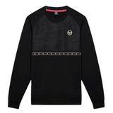 Sergio Tacchini Men's Sweater Black Classic Crewneck