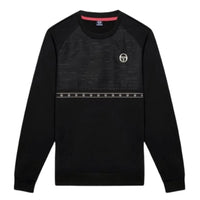 Sergio Tacchini Men's Sweater Black Classic Crewneck