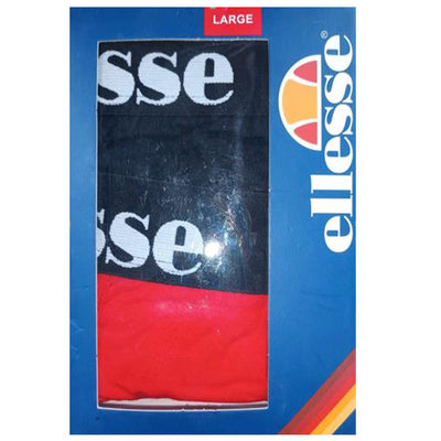 Ellesse 2PK Fashion Boxers BLK/RED Men's Boxer Shorts Soft Stretch Fabric