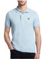 Lyle & Scott Men's short sleeve tipped polo Deck Blue