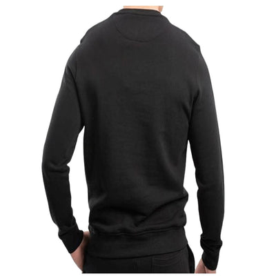 LYLE & SCOTT Crew Sweatshirt Black Men's Casual Pullover Jumper Classic Fit