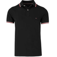 TOMMY HILFIGER CORE TIPPED POLO BLACK