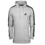 Adidas Men's Hoodie Sweatshirt Gray Casual Pullover with Logo