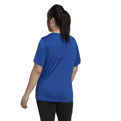 Adidas Women's Minimal Tee Royal Blue Casual T-Shirt Short Sleeve