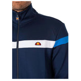 ELLESSE Spinella Track Top Navy Stylish Men's Lightweight Zip-Front Track Jacket