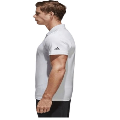 Adidas Men's  Polo White Shirt -Short Sleeve Sportswear