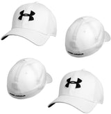 UNDER ARMOUR MENS BLITZRING 3.0 BASEBALL CAP ADJUSTABLE CLASSIC UA WHITE