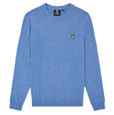 Lyle & Scott Sweat Jumper Mens Wool Merino Blue Smart Pullover Jumper